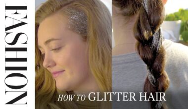 How to make glitter hair gel