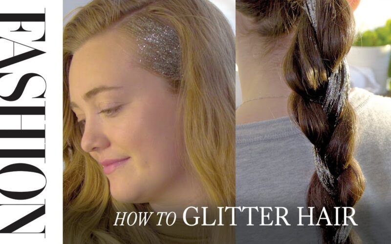 How to make glitter hair gel